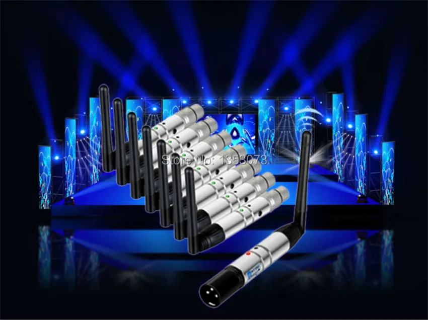Wireless DMX512 Receiver For DMX512 Stage Lights - blue
