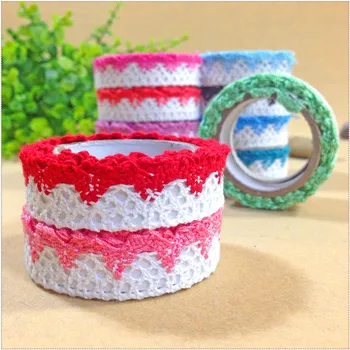 

1pcs BZNVN New double yarn dyed yarn tape 12 color optional PVC boxed lace tape