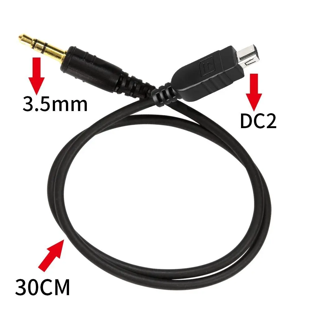 TW-283/DC2 Camera Shutter Connection Cable with 3.5mm socket for Nikon D7500 D7200 D7100 D7000 D5600 D5500 D750 D610 D3300 D3200