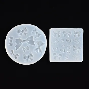 

SNASAN 2pieces Silicone Mold for jewelry bow charms pendant Resin Silicone Mould diy handmade tool epoxy resin molds charm beads