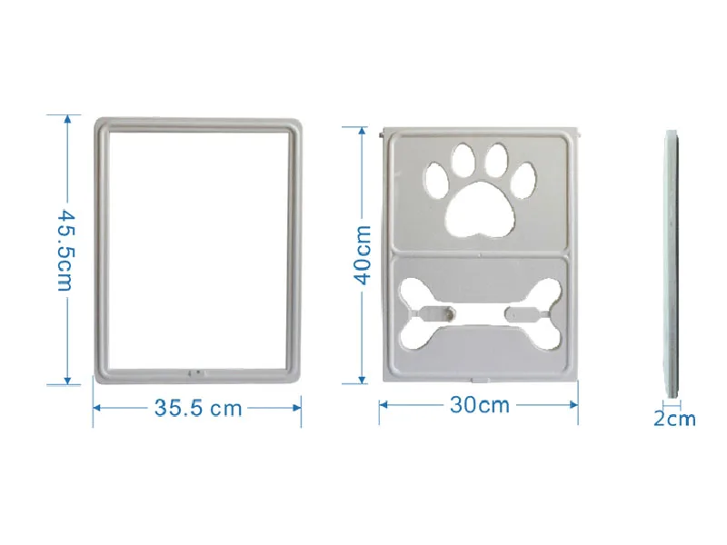 Lockable Magnet Control Pet Dog Cat Door for Screen Window Security Flap Gates Pet Tunnel Dog Fence Free Access Door for Home1