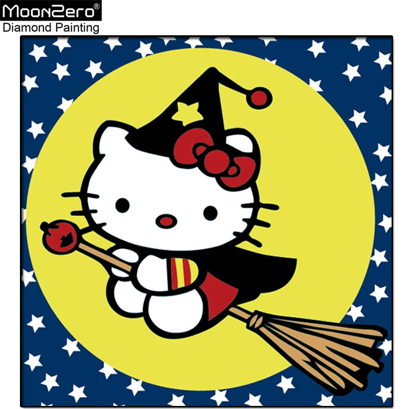 

New Cartoon Cat Kits Mosaic Crystal Full Drill 5D Diy Diamond Painting Embroidery Cross Stitch Rhinestones Home Decor Kids Gift
