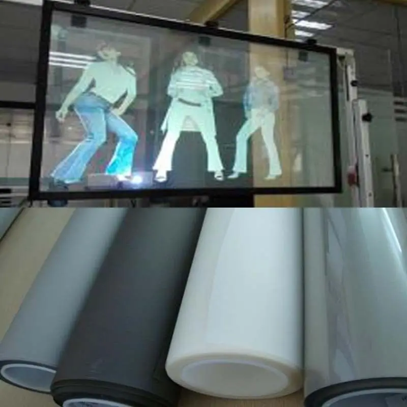 

1.52x1m Self Adhesive Holographic Rear Projection Screen Material Window Film multi colors to choose