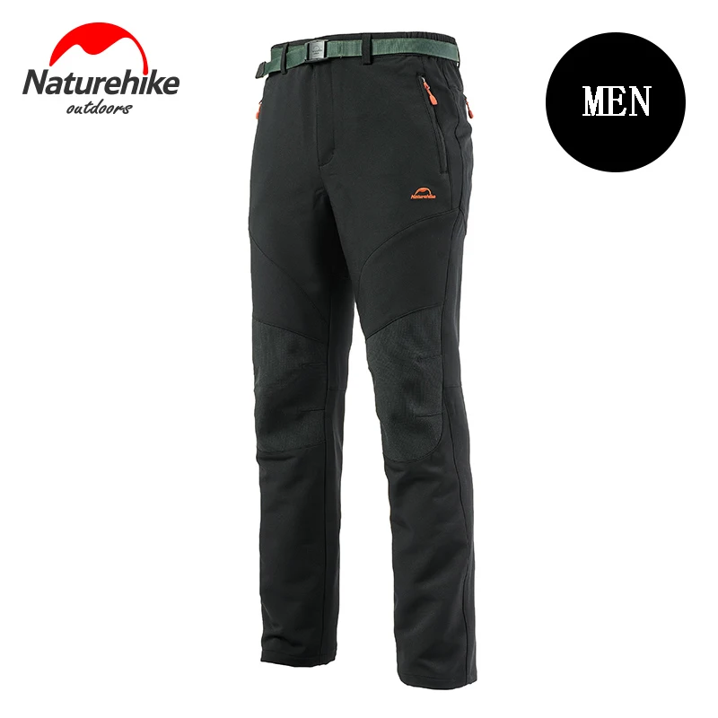Naturehike походные брюки мужские походные спортивные брюки Спортивная Мужская дышащая уличная одежда ветрозащитная теплая водонепроницаемая - Цвет: men black