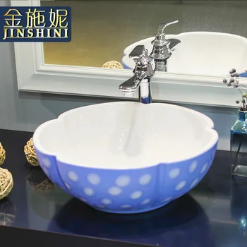 

Gold ceramic counter basin bathroom washbasin wash basin j185