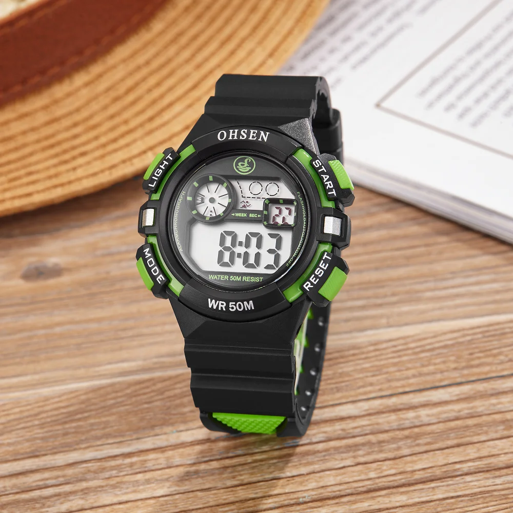 OHSEN Students Child Watch Cool Kids Watches Sports Alarm Watch Unisex