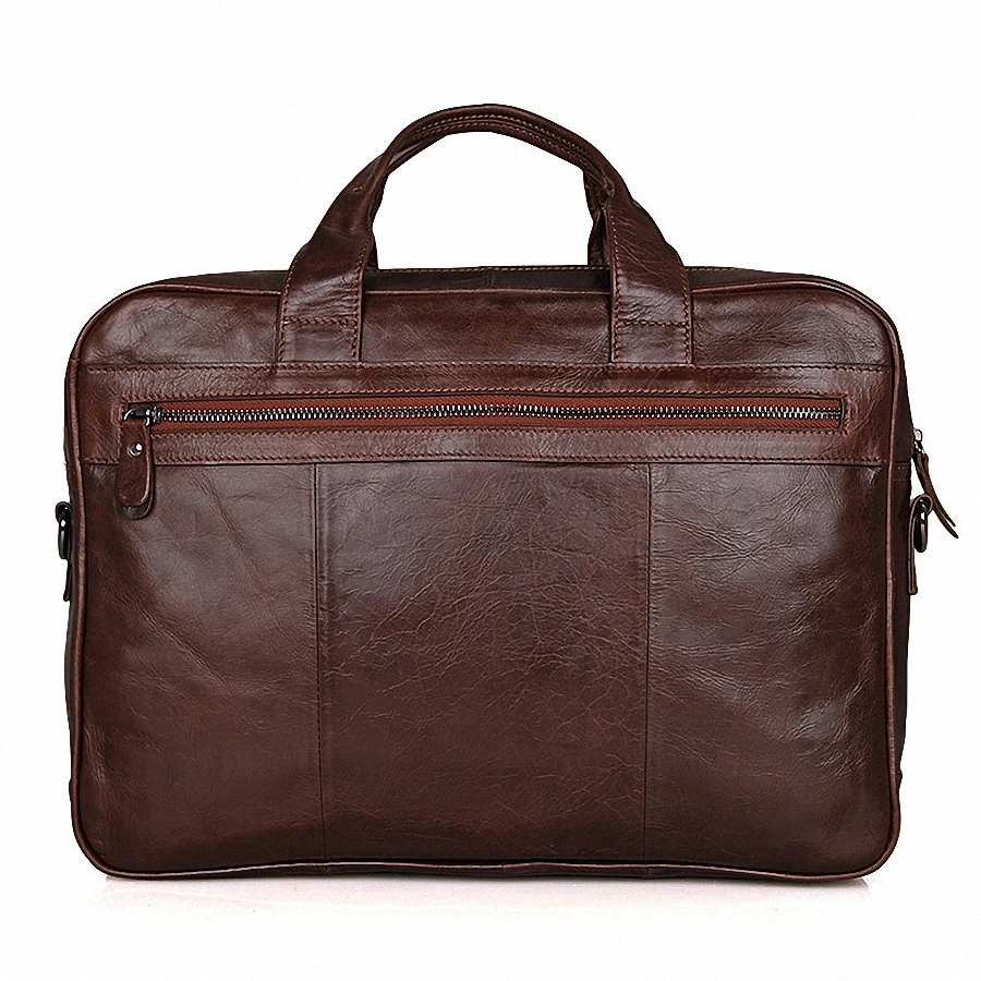 جلد طبيعي الرجال رسول حقائب الأعمال 14 بوصة محمول الرجال حقيبة الرجال حقيبة حمل الكتف محمول حقيبة سفر LI-1754
