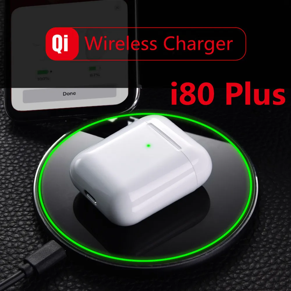 

i80 plus Ar 2 Near 1:1 Pop Up Wireless Bluetooth Headsets TWS i80 plus pk w1 Chip i20 i30 i60 i100 for iPhone Android i80 TWS