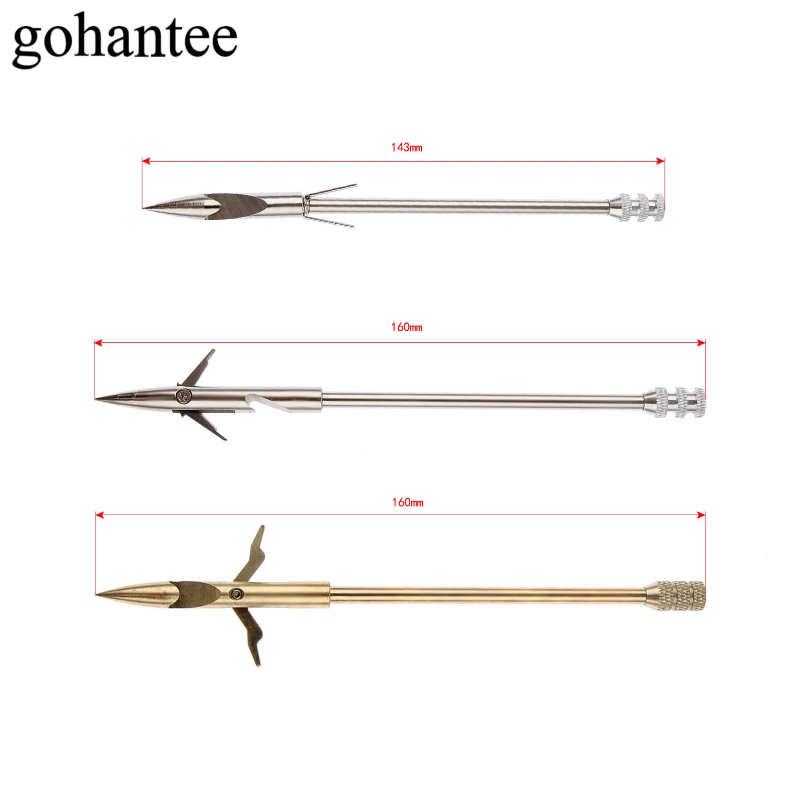 

143mm/5.6inch 160mm/6.3inch Stainless Steel Broadheads Arrowhead Bow Fishing Slingshot Arrow Hunting Shooting Catapult Dart Box
