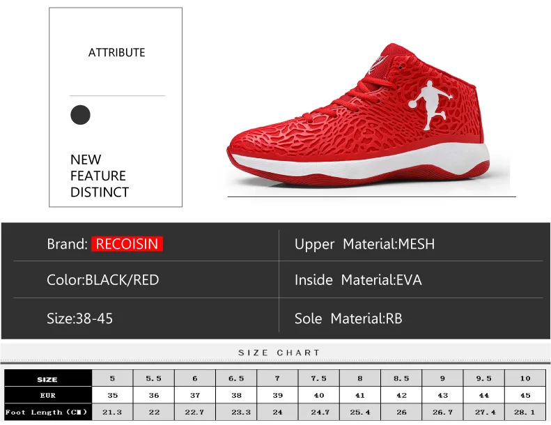 Man Light Jordan Basketball Shoes Breathable Anti-slip Basketball Sneakers Men Lace-up Sports Gym Ankle Boots Shoes Basket Homme (2)