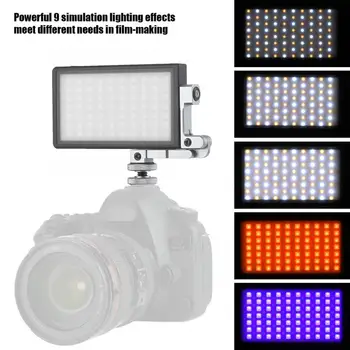 

BOling BL-P1 RGB 2500-8500K LED Full Color Camera Camcorder Video Light 9 Lighting 360 adjust arm Cold Shoe for Video