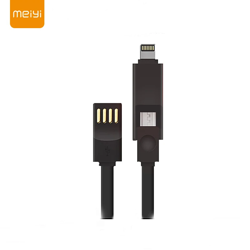 

Micro USB to Lighting 2 in 1 Charge Cable For iPhone X XS Max XR 7 8 Plus For iPad Mini Fast Charger Cables For Samsung Xiaomi