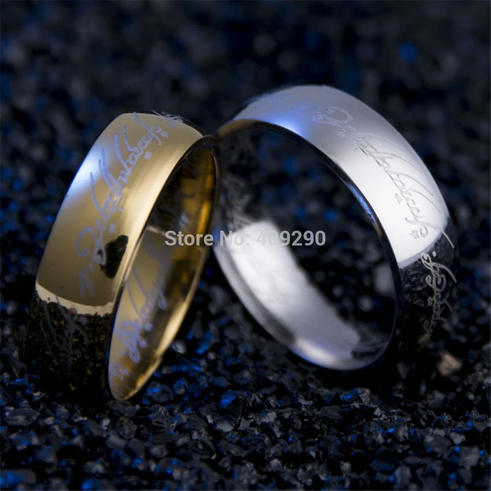 Новинка, волшебное кольцо с буквой «Властелин одного», титановое кольцо из нержавеющей стали, кольцо для женщин и мужчин, senhor dos aneis