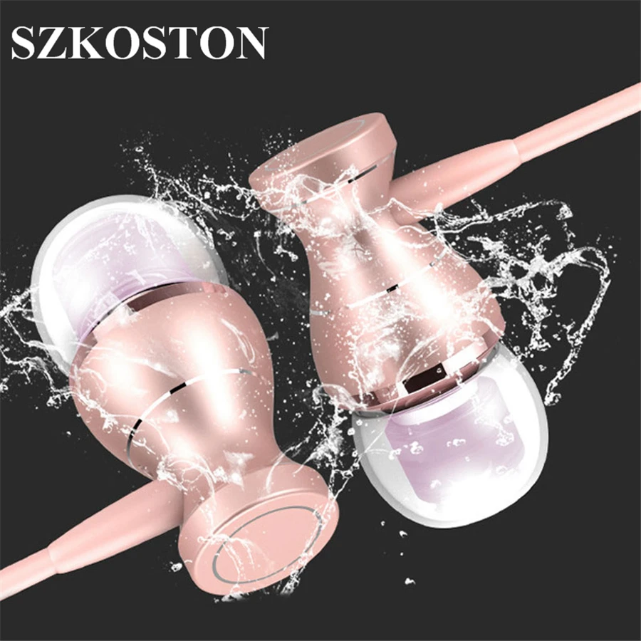 

Magnetic In-ear Earphones Earphone Stereo Wired Gaming Headset Metal Sports Headphone Computer Earphone with Mic for Phone MP3