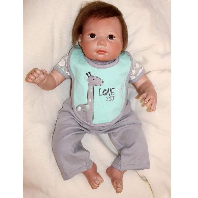 20'' Bebe Reborn Bonecas Realistic Handmade Lifelike Reborn Baby Doll Vinyl Silicone with Pacifier Child Girl Gift Brinquedos