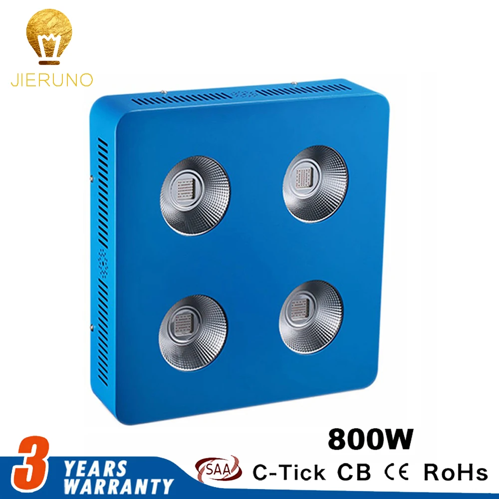 

JIERNUO LED Grow Light 800W COB Full Spectrum Led Lamps for Plants Indoor Grow Tent Greenhouse,Hydroponics Flowers Vegetables