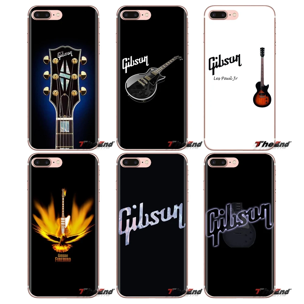 Мягкие прозрачные чехлы для Samsung Galaxy A3 A5 A7 A9 A8 Star A6 Plus 2018 2015 2016 2017 Gibson гитара