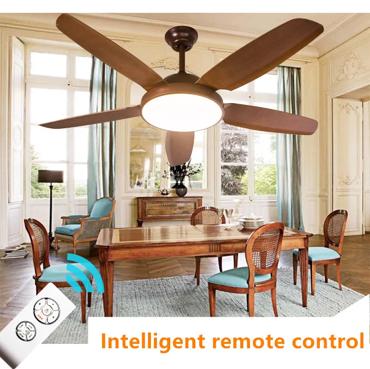 alta qualidade industrial lampada ventilador de teto luz ventilador de cor americano dimmin simples arborizada interior