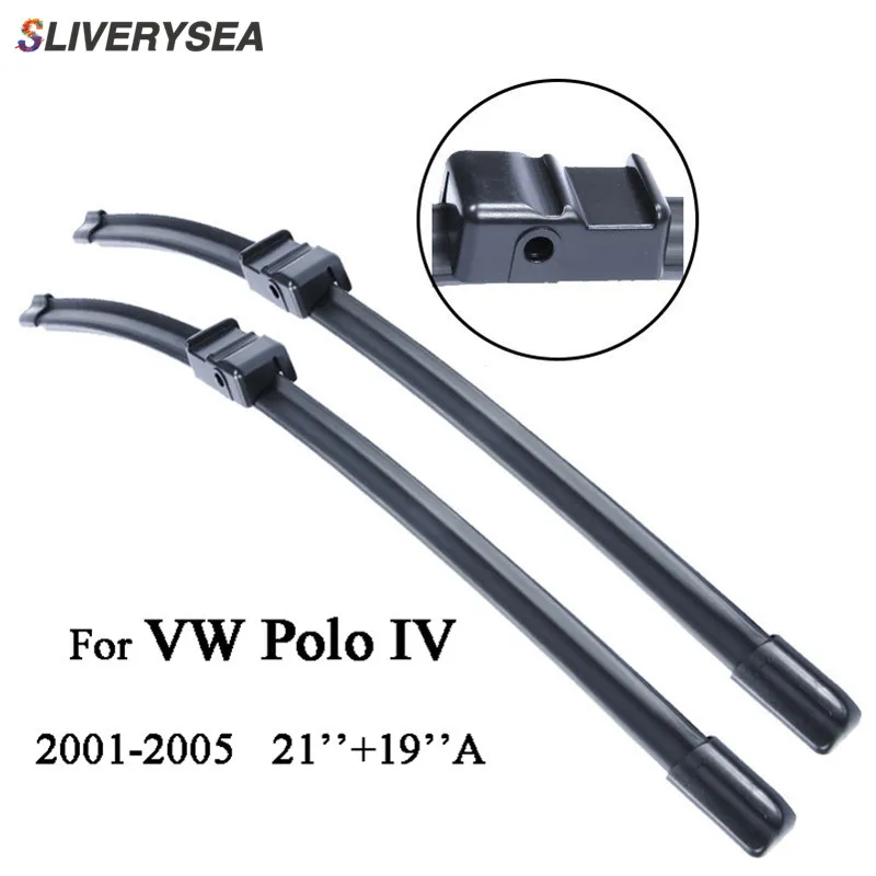 

QEEPEI Car Windscreen Wipers Blade For VW Polo 4 2001-2005 21''+19''A Accessories Auto Rubber 2 Pcs/Pair,CPA101-3