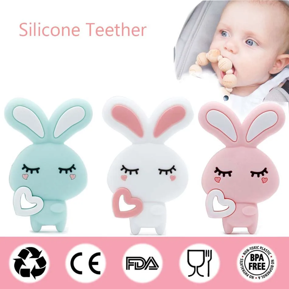 

20 Styles Food Grade Silicone Teethers DIY Animal Baby Ring Teether Infant Baby Chew Charms Kids Teething Gift Toddler Toys
