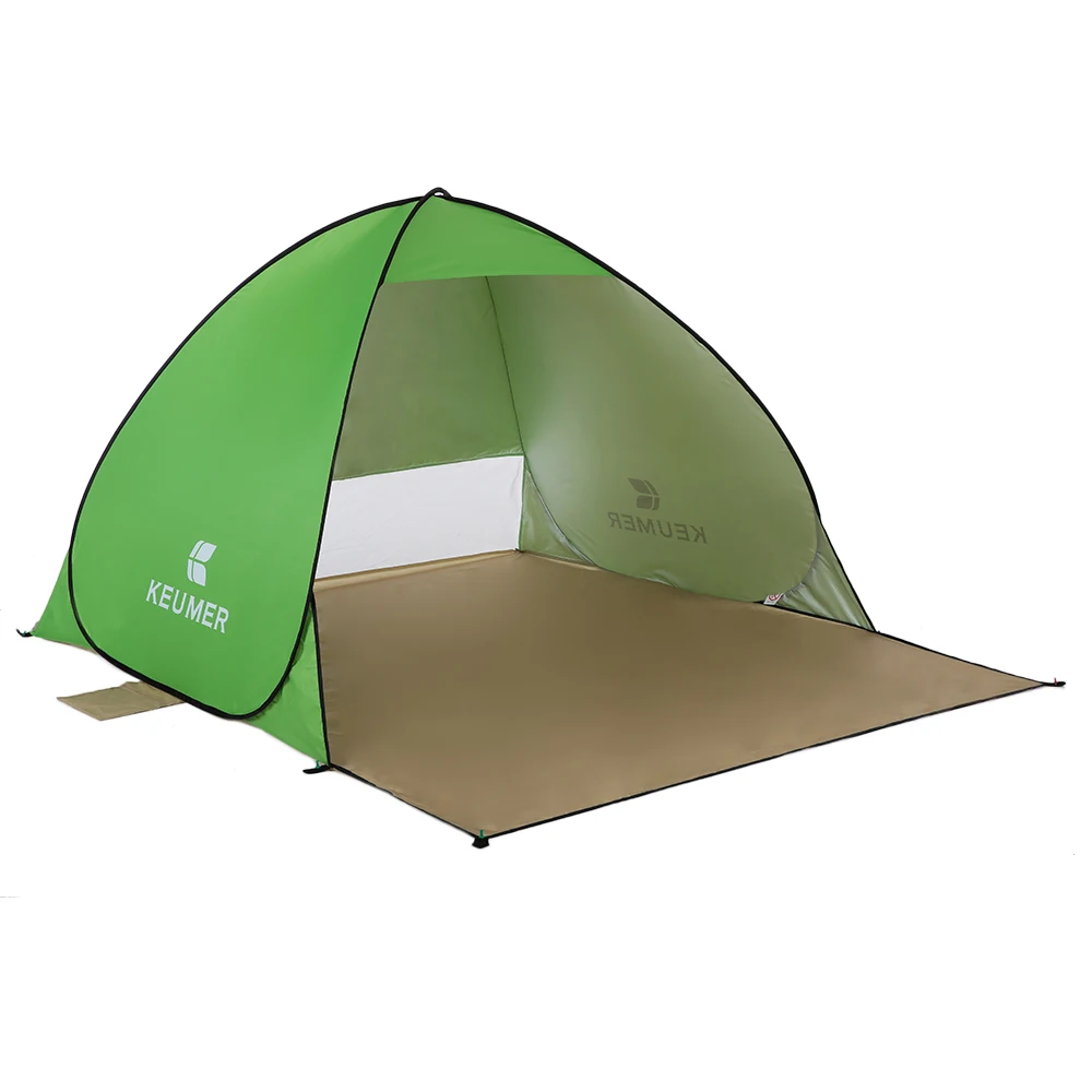 

KEUMER Outdoor Beach Tent 1-2 person Pop-up Open Tent Portable Waterproof UV-protective Tent Shelter for Camping Fishing