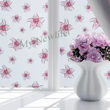 Духи Лилия стикер на окно матовые витражные декоративные виниловые самоклеящаяся пленка для окон стеклянная наклейка s домашний декор 60/90*500 см
