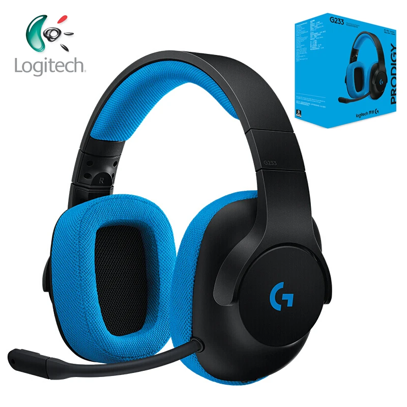 Игровая гарнитура Logitech G233 наушники с проводным управлением работают ПК PS4 Xbox One