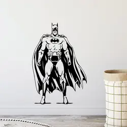 Наклейка на стену Бэтмен супергерой домашний декор для спальни мальчик спальня плакат для детской настенные стикеры Детская комната