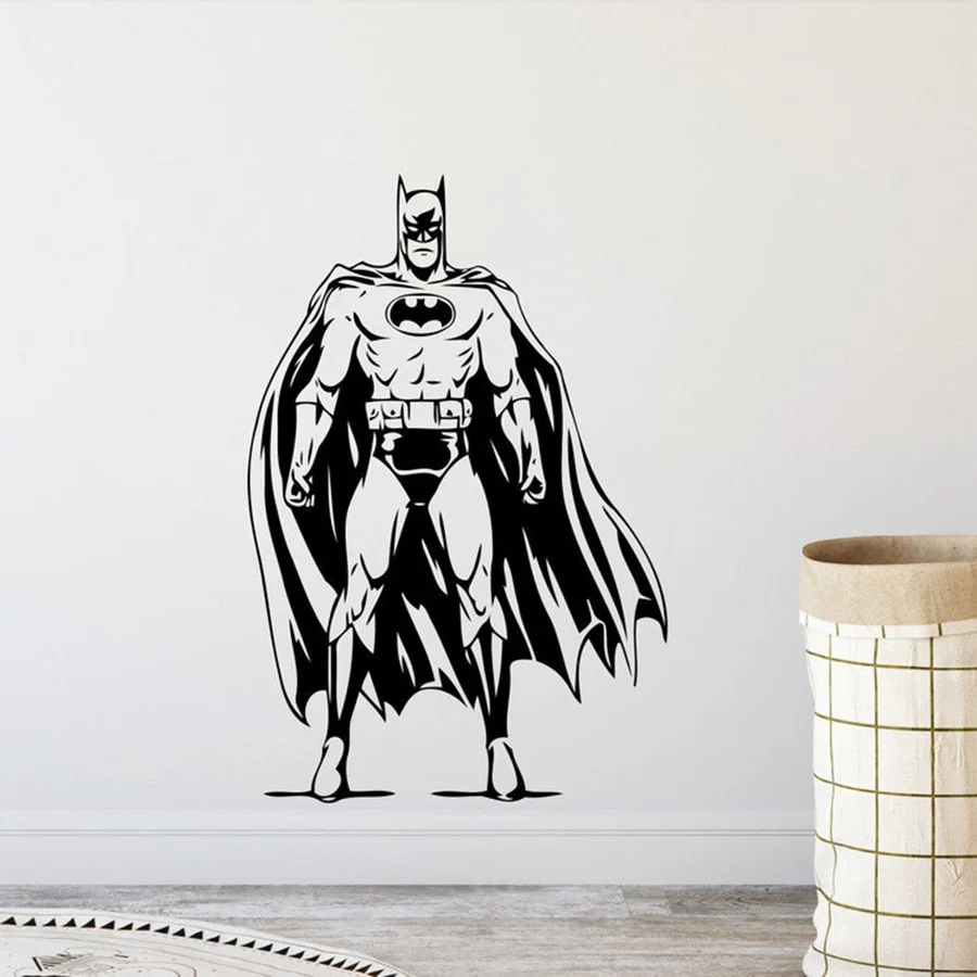 

Batman Wall Decal Superhero Home Bedroom Decor Boy Bedroom Poster Kids Room Mural Sticker Children Playroom Nursery Decor C149
