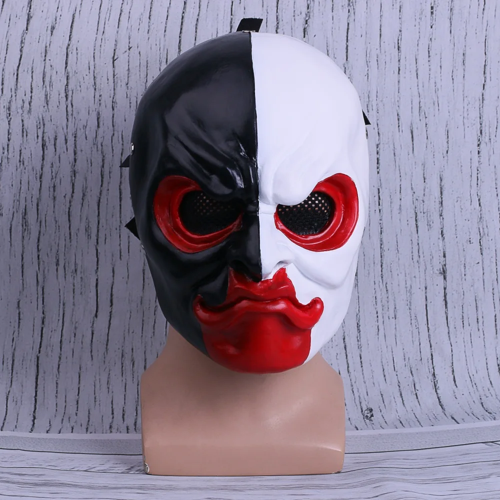 PAYDAY 2 Mask Scar Scarface Masks Game Payday 2 mask Cosplay Resin Halloween Party Prop (2)