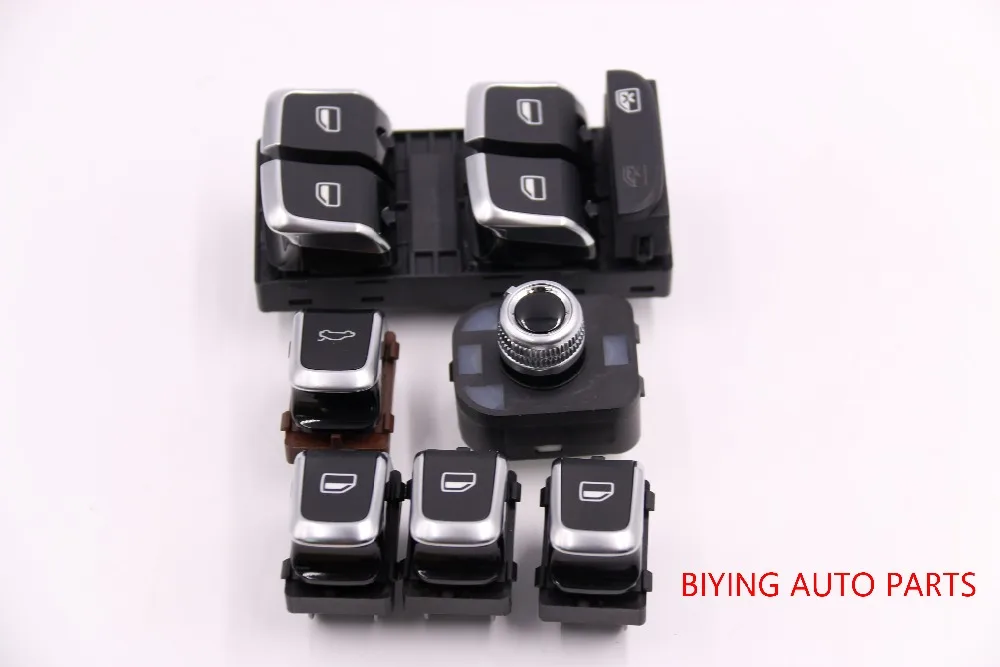 

OEM Original Chrome Side mirror switch+Master window switch FOR VW Audi Q5 A4 B8 S4 B8 Q5 A5 09-2012