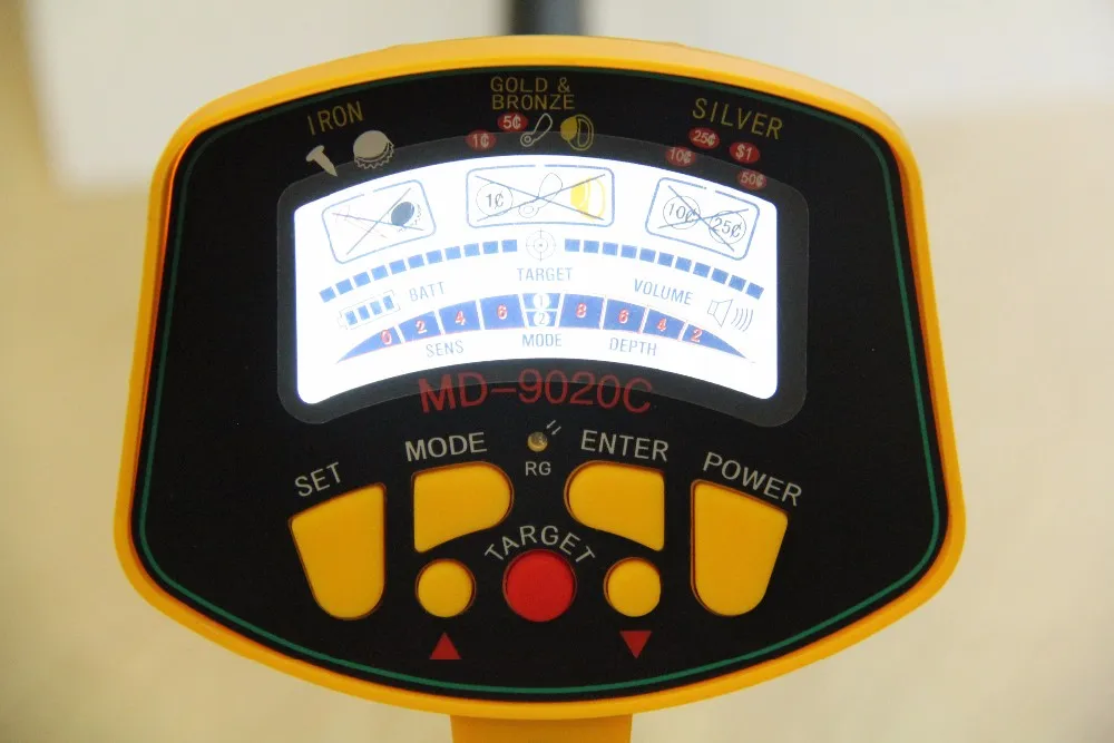 Подземный металлоискатель MD9020C золотоискатель Охотник за сокровищами искатель MD-9020C с обновленной подсветкой