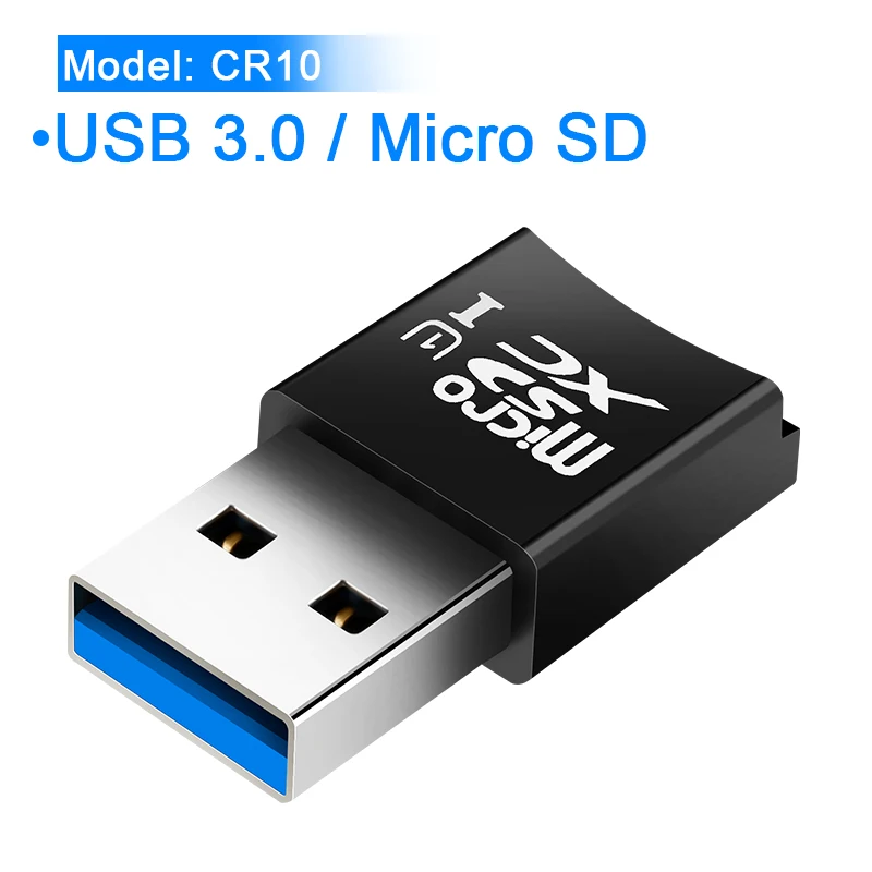 Rocketek usb 3,0 мульти карта памяти ридер адаптер мини кардридер для micro SD/TF microsd ридеры компьютер ноутбук - Цвет: USB 3.0