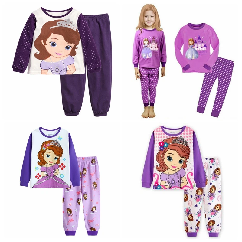 

1set underwear set Baby Children boys girls pajamas,Cotton long sleeve cartoon sleepwear sets for 2-7 year P017