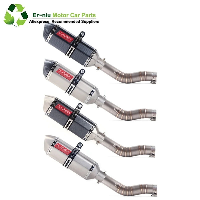 

GSXR1000 GSX R1000 GSXR 1000 Motorcycle Exhaust Modified Middle Link Pipe Full System Slip-On For suzuki GSXR1000