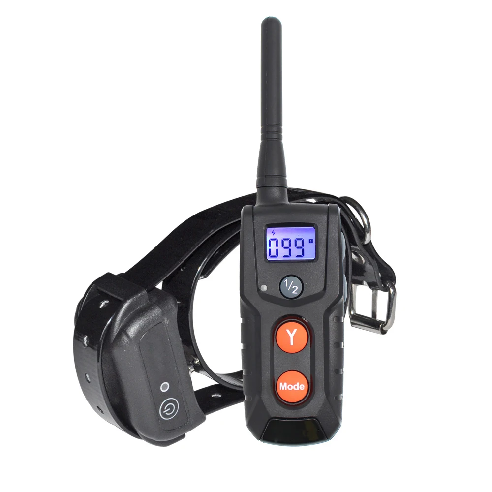 Dog Trainning Collar Blue LCD display Rechargeable Waterproof Pet Dog Electronic Shock Training Collar