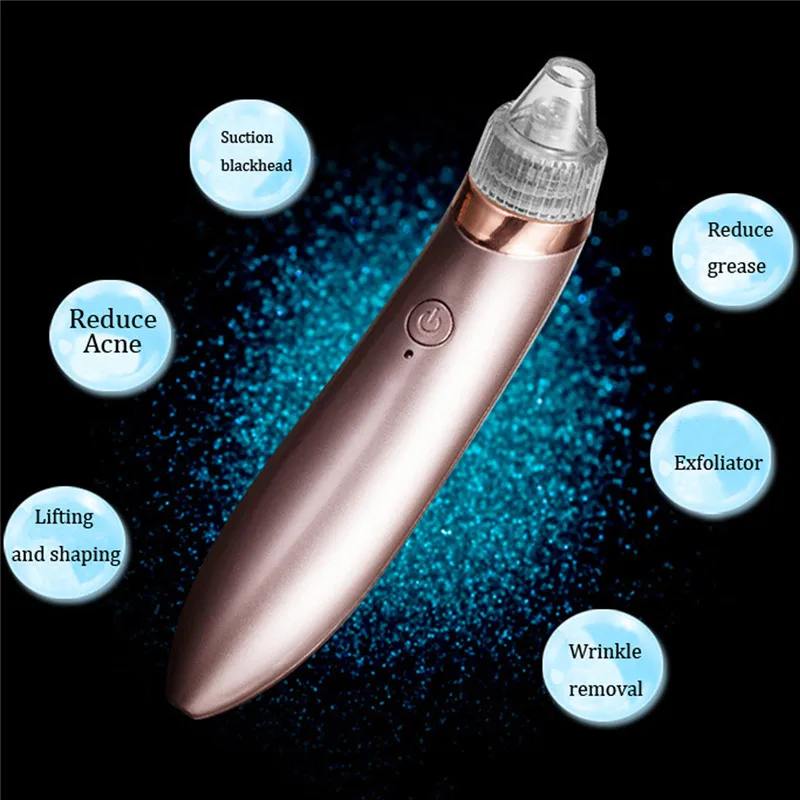 Máquina de Sucção a Vácuo Dispositivo de Massagem Removedor de Pele Morta da Pele Facial Elétrica Utiliza Pore Cleaner Cravo Acne Massagem Limpo 24 Cheap Utensílios de cuidado facial