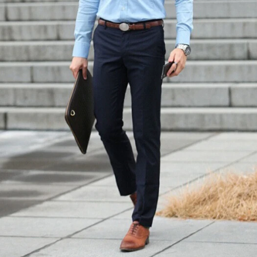 2017 Brand New Autumn Spring Men Casual Long Straight Suit