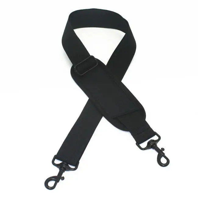 Black-black hardware HOYOBISH черная нейлоновая сумка ремень для мужчин сумки сильный плечевой ремень мужской портфель сумка для ноутбука длина ремня 150 см сумка аксессуар OH201 - Цвет: Black-black hardware