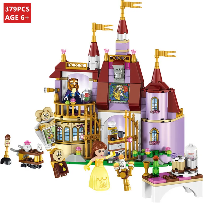 

379Pcs Princess Belles Enchanted Castle Building Blocks Sets Model Marvel Friends Bricks LegoINGs Toys for Girls Christmas Gifts