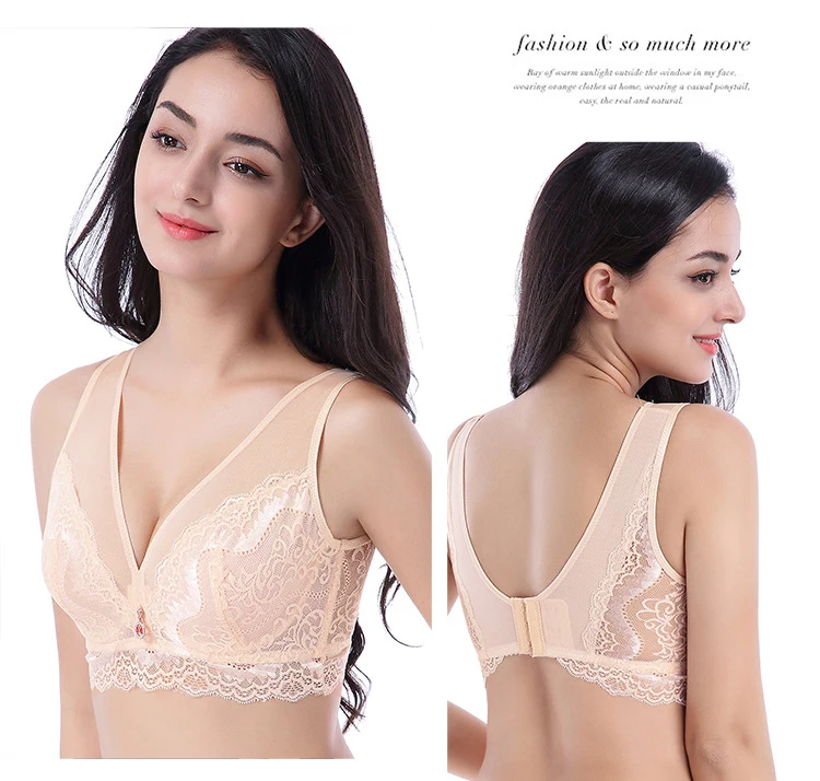 Bras For Women Sexy Lace Bra Lace Bralette Bras For Women Plus Size Underwir Top Plus Size Bra Full Cup White 1 