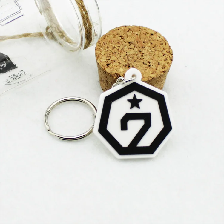 

Korea POP GOT7 Logo Keychain Women Bag Men Jewelry Key Ring Llaveros