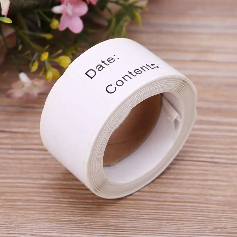 

125pcs/roll Home Kitchen Food Storage Labels Refrigerator Freezer Adhesive Sticker DIY Party Accessories