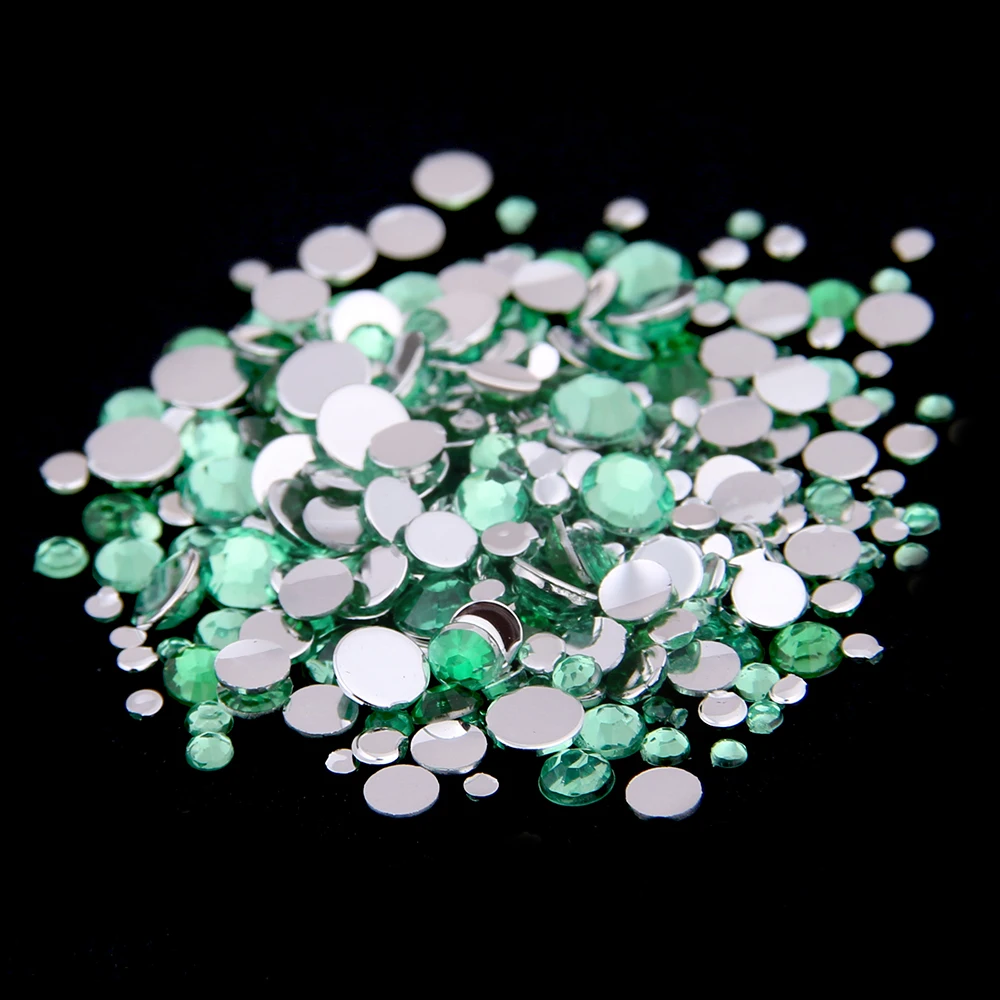 Sole Di Colore Verde Acrilico Strass Per Scarpe Scintillanti Decorazioni Di Arte Del Chiodo Abbigliamento Decorazioni Piccolo Pacchetto