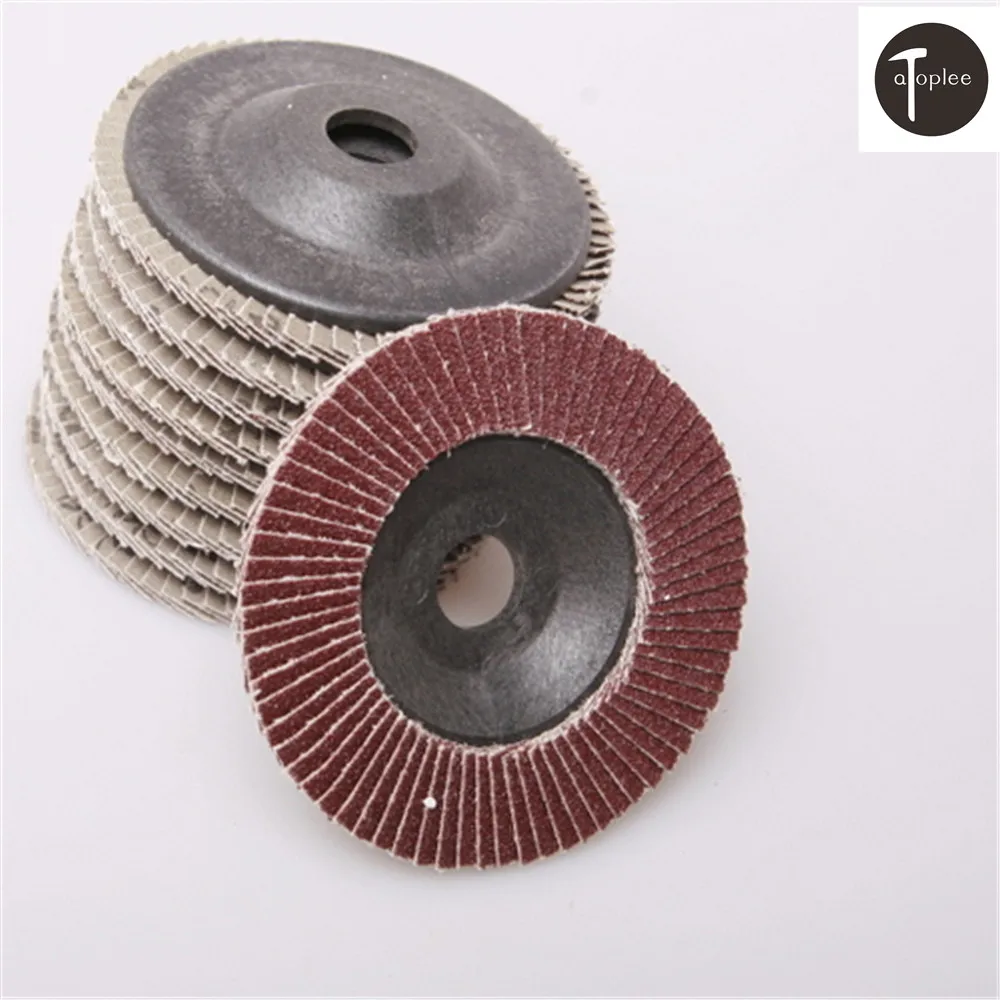 10PCS 100*3*16mm 80 Grit Flat Disc Sanding Grinding Wheel Angle