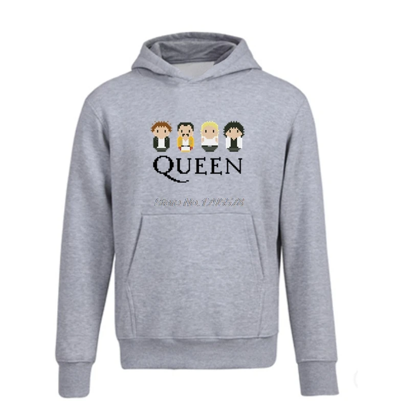 Sudadera con capucha de Queen Band para hombre, ropa de algodón animados divertidos,