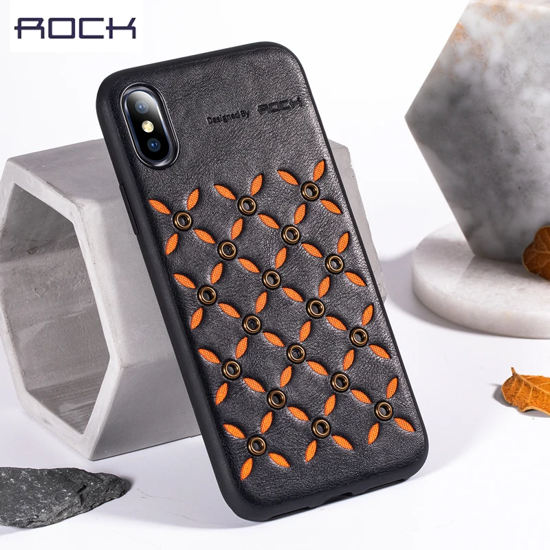 

ROCK Slim Case for iPhone 2018 XR Cover TPU PU Leather Case For iPhone XS Max 6.1" 6.5inch Coque Full Protective Shell Back
