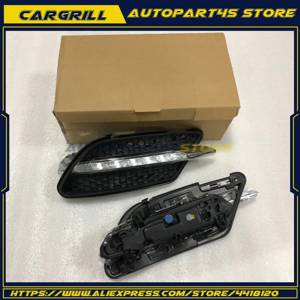 2x светодиодный фары дневного света DRL Противотуманные фары Крышка для BENZ W204 C250 C300(спортивный