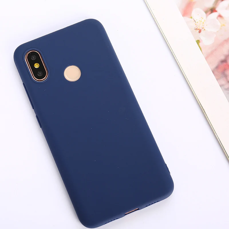 Чехол конфетного цвета для Xiaomi Redmi Note 7 6 6A 5A Red mi K20 Pro мягкий чехол из ТПУ с узором для Xiaomi mi 9 T 9 SE Honor 8 Lite 6X A2 A1 5X6 Чехол - Цвет: Sapphire