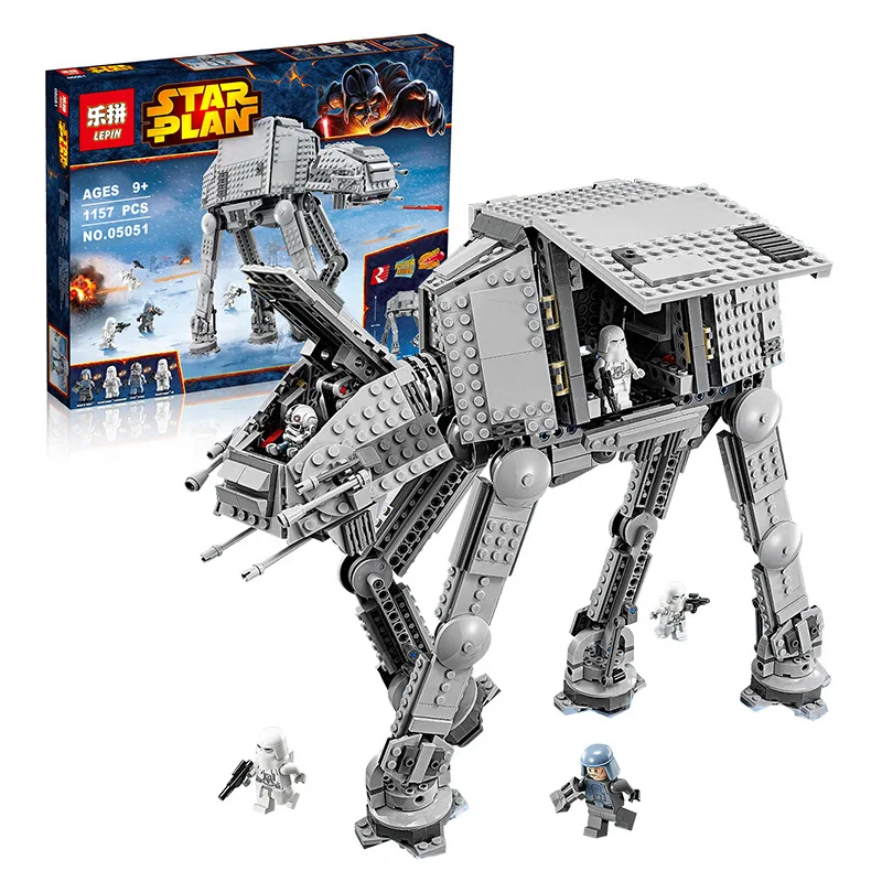 

LEPIN 05051 1157Pcs Star Wars The Force Awakens AT-AT Model Building Kit Blocks Bricks Compatible Toys 75054 for kids